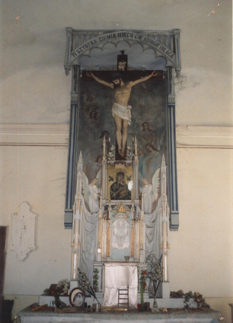 Ołtarz główny w kościele mariawickim