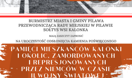 Zaproszenie na uroczystości w Kalonce