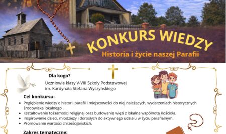 Konkurs wiedzy o historii i życiu parafii w Gocławiu